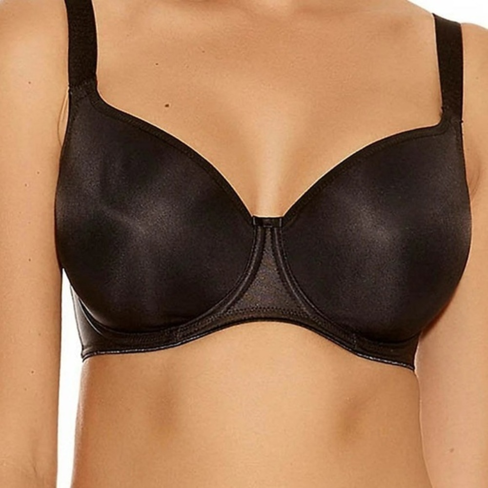 Fantasie Black moulded Balcony Underwire adjustable Bra 30 FF